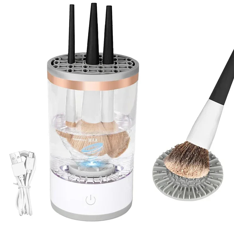 Nettoyeur automatique de pinceau de maquillage