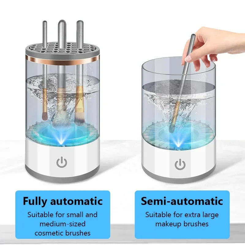 Nettoyeur automatique de pinceau de maquillage