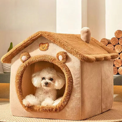 Maison lit pour animaux confortable