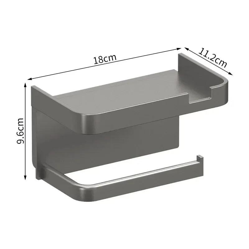 Porte papier toilette avec bac