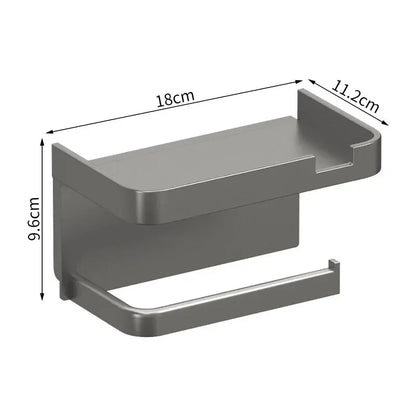 Porte papier toilette avec bac