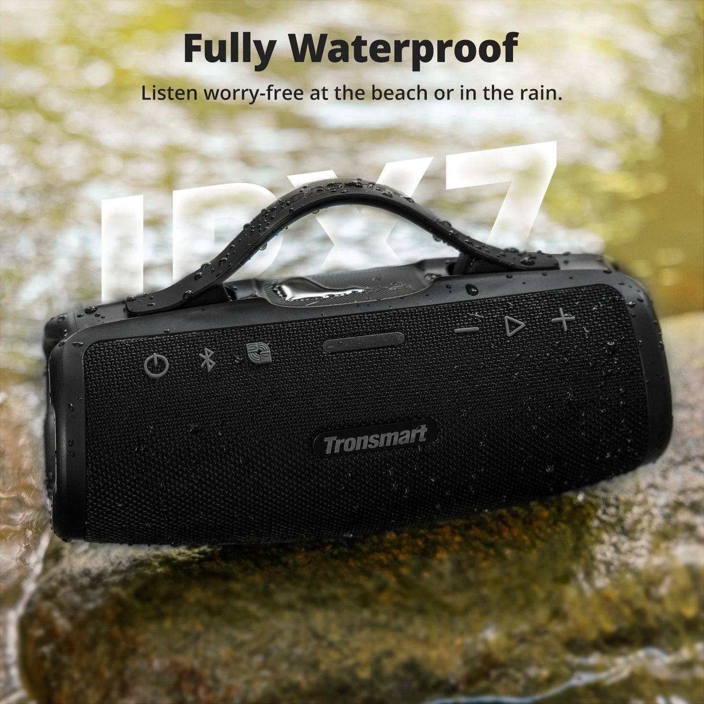 Haut-parleur Bluetooth portable, basses puissantes et aigus