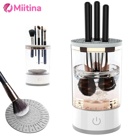 Nettoyeur automatique de pinceau de maquillage