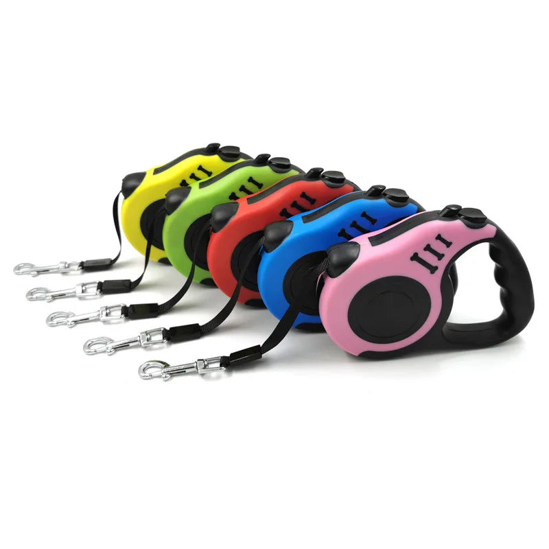 Laisse pour chiens 3 / 5 mètres rétractable