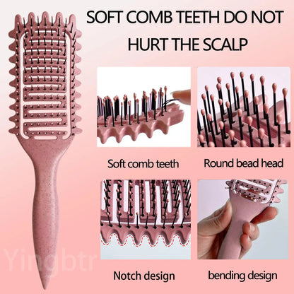 Brosse pour cheveux bouclé