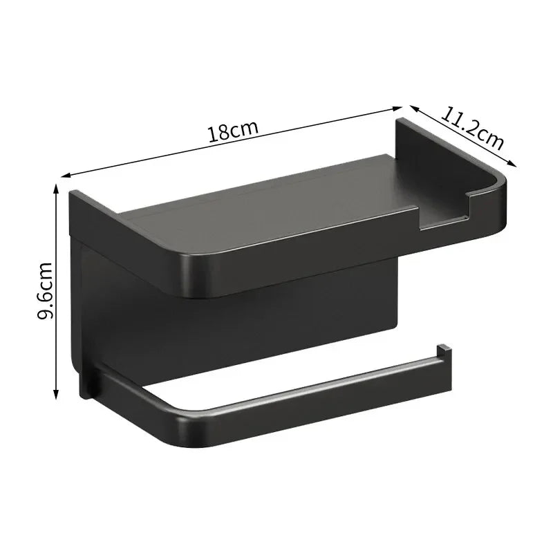 Porte papier toilette avec bac
