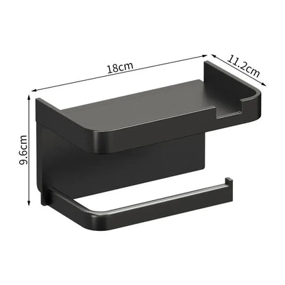 Porte papier toilette avec bac