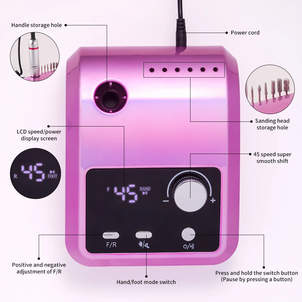 Ponceuse électrique pour ongle