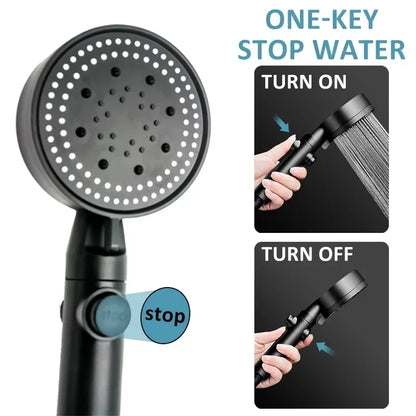 Pommeau de douche avec 5 modes de réglage