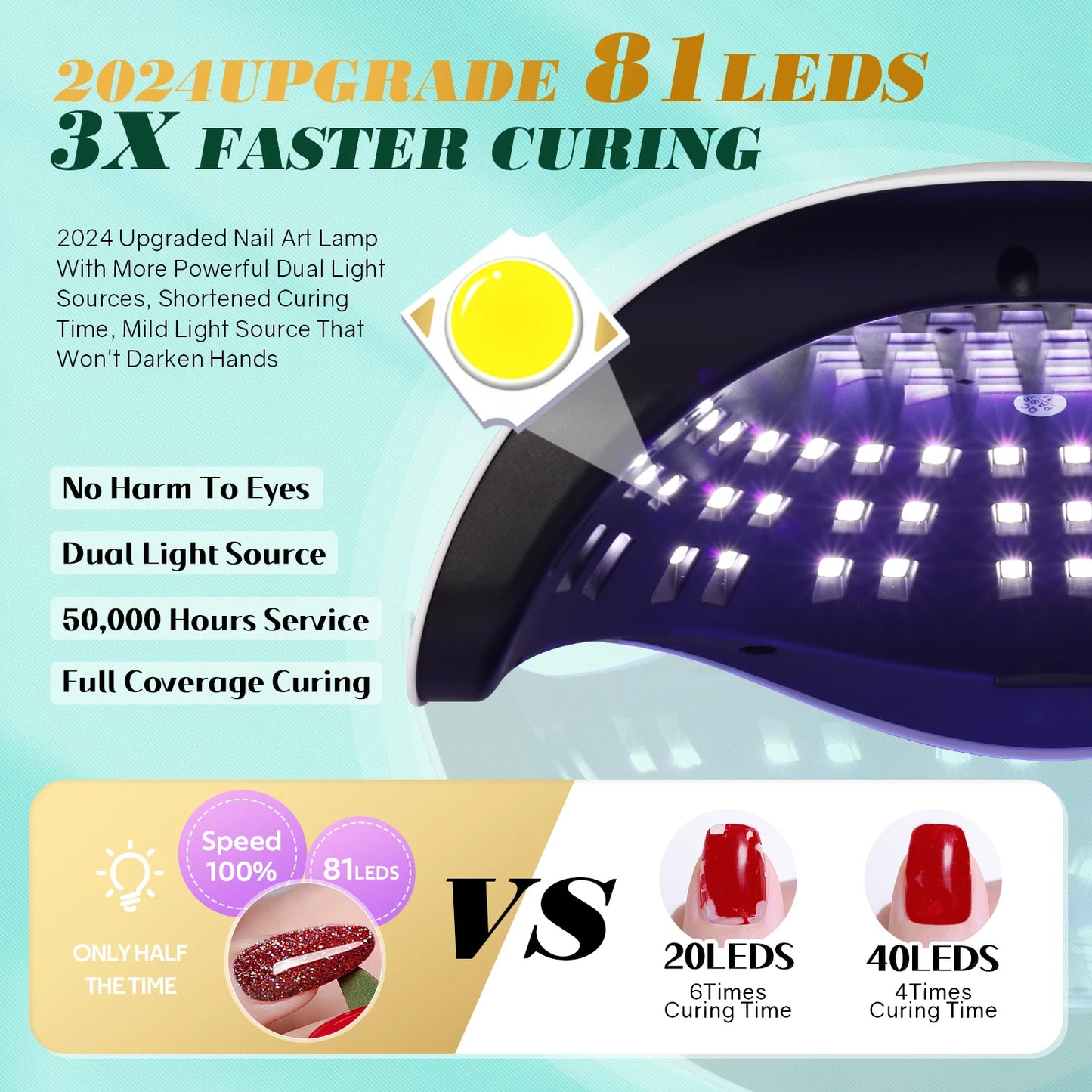 Lampe LED UV pour séchage vernis