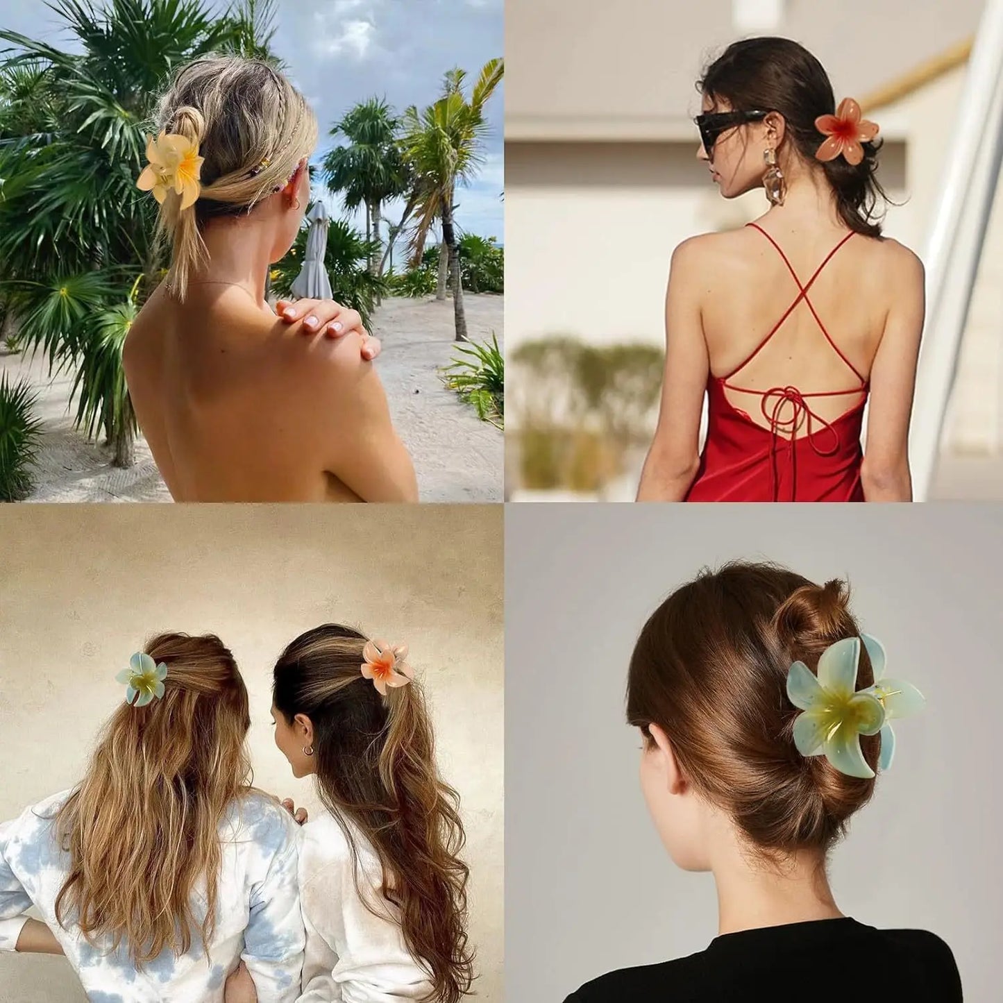Pince cheveux fleurs