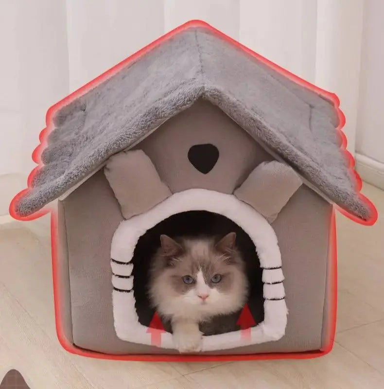 Maison lit pour animaux confortable