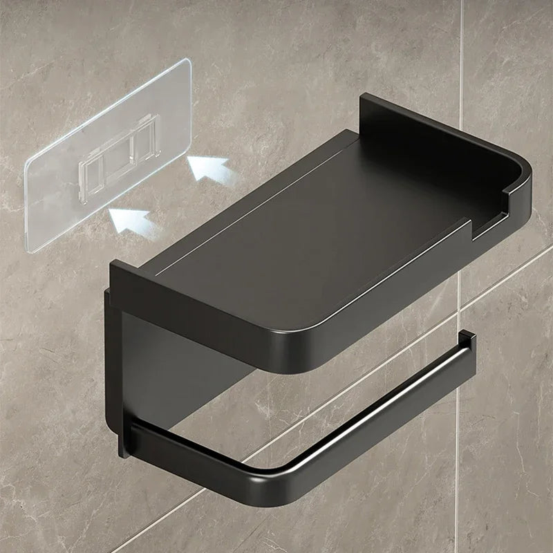 Porte papier toilette avec bac