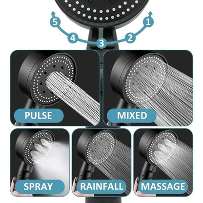 Pommeau de douche avec 5 modes de réglage