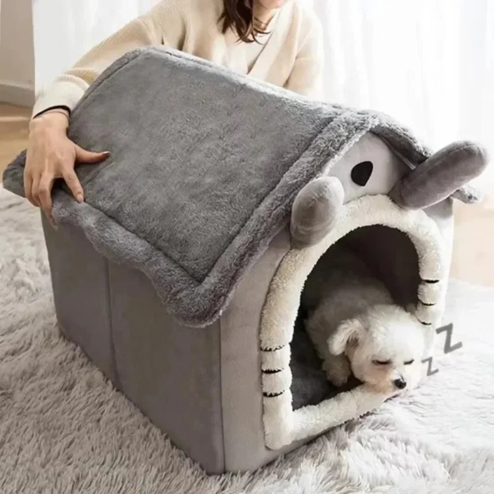 Maison lit pour animaux confortable