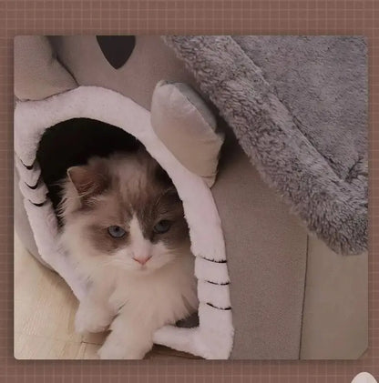 Maison lit pour animaux confortable