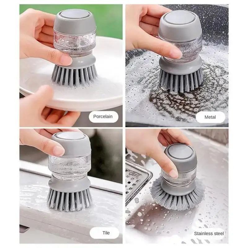 Brosse de nettoyage avec distributeur de savon intégrer