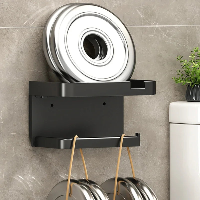 Porte papier toilette avec bac