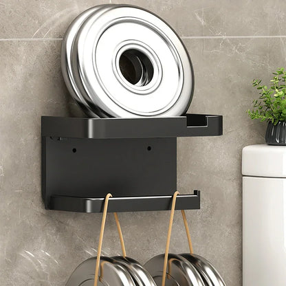 Porte papier toilette avec bac