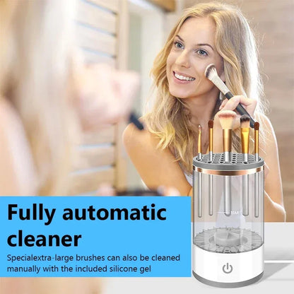 Nettoyeur automatique de pinceau de maquillage
