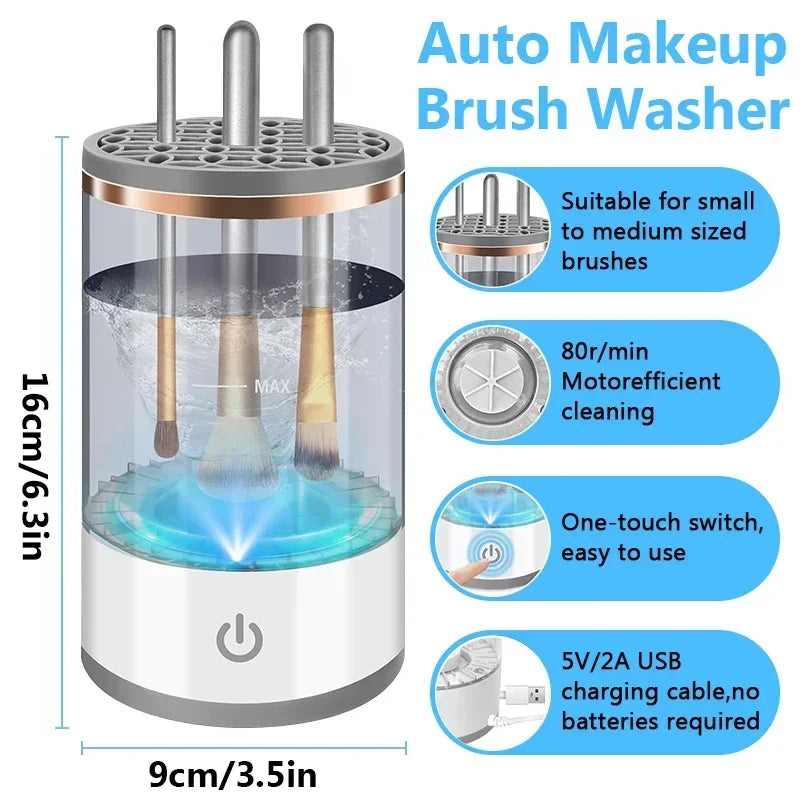 Nettoyeur automatique de pinceau de maquillage