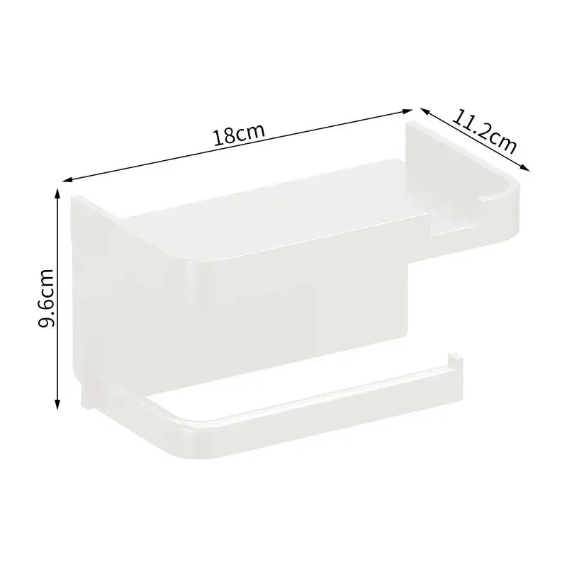 Porte papier toilette avec bac